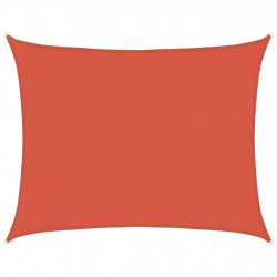 Żagiel przeciwsłoneczny, 160 g/m², terakotowy, 6x7 m, HDPE