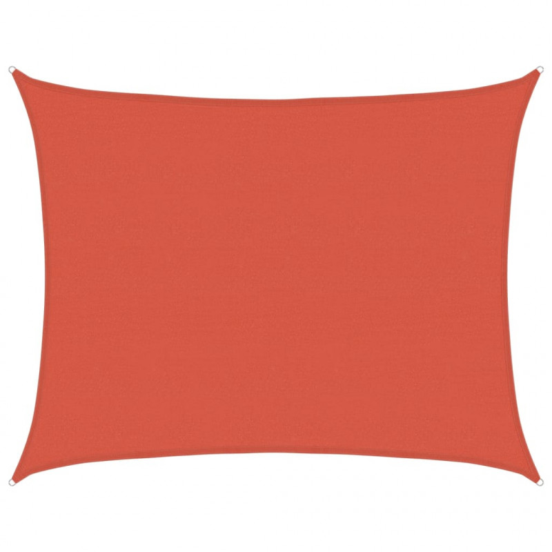 Żagiel przeciwsłoneczny, 160 g/m², terakotowy, 6x7 m, HDPE