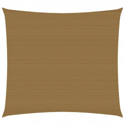 Żagiel przeciwsłoneczny, 160 g/m², kolor taupe, 4x4 m, HDPE