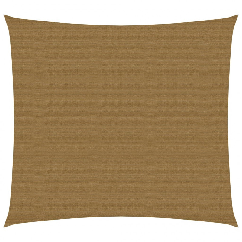 Żagiel przeciwsłoneczny, 160 g/m², kolor taupe, 4x4 m, HDPE
