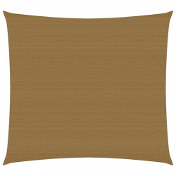 Żagiel przeciwsłoneczny, 160 g/m², kolor taupe, 7x7 m, HDPE