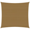 Żagiel przeciwsłoneczny, 160 g/m², kolor taupe, 7x7 m, HDPE