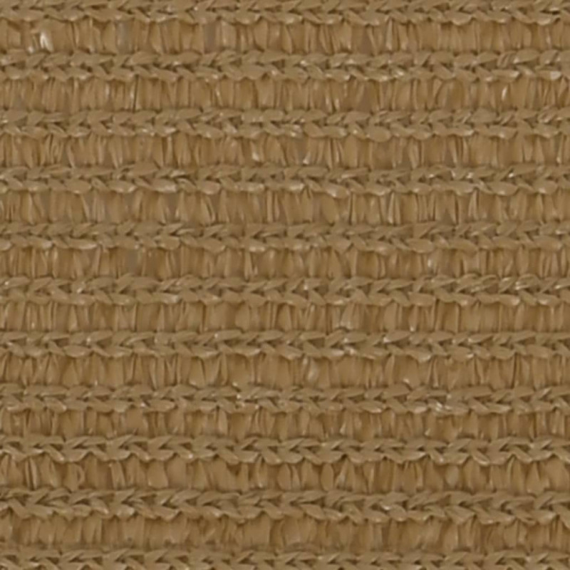 Żagiel przeciwsłoneczny, 160 g/m², kolor taupe, 7x7 m, HDPE