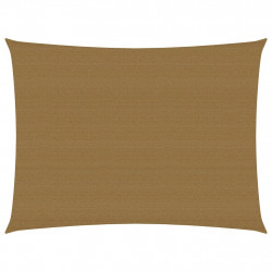 Żagiel przeciwsłoneczny, 160 g/m², kolor taupe, 2x3 m, HDPE