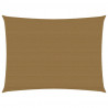 Żagiel przeciwsłoneczny, 160 g/m², kolor taupe, 2x3 m, HDPE