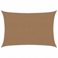 Żagiel przeciwsłoneczny, 160 g/m², kolor taupe, 2,5x4 m, HDPE