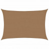 Żagiel przeciwsłoneczny, 160 g/m², kolor taupe, 2,5x4 m, HDPE