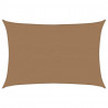 Żagiel przeciwsłoneczny, 160 g/m², kolor taupe, 4x6 m, HDPE