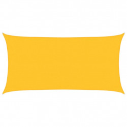 Żagiel przeciwsłoneczny, 160 g/m², żółty, 3x6 m, HDPE