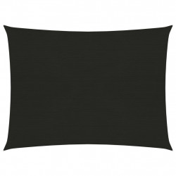 Żagiel przeciwsłoneczny, 160 g/m², czarny, 6x7 m, HDPE