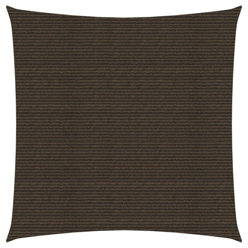 Żagiel przeciwsłoneczny, 160 g/m², brązowy, 5x5 m, HDPE