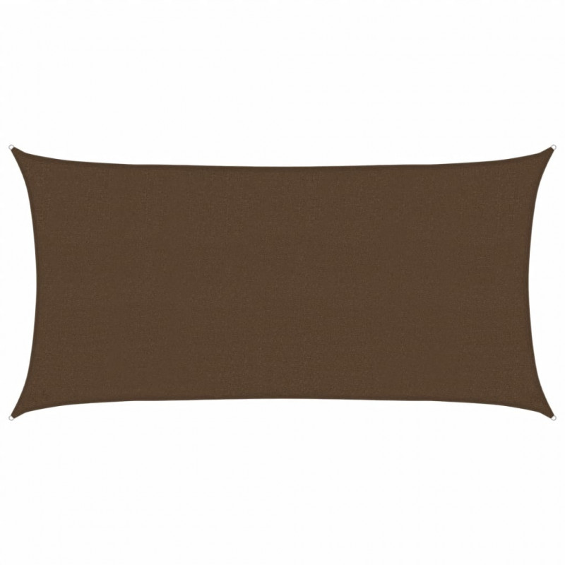 Żagiel przeciwsłoneczny, 160 g/m², brązowy, 2x3,5 m, HDPE