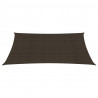 Żagiel przeciwsłoneczny, 160 g/m², brązowy, 2x3,5 m, HDPE