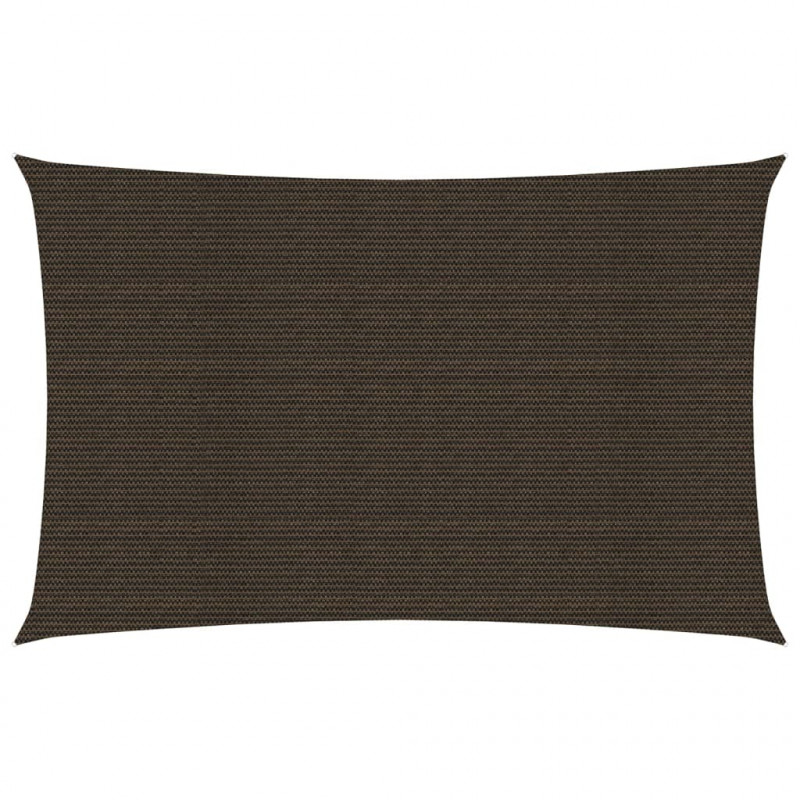 Żagiel przeciwsłoneczny, 160 g/m², brązowy, 6x8 m, HDPE