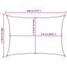 Żagiel przeciwsłoneczny, 160 g/m², brązowy, 6x8 m, HDPE