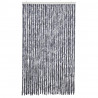 Zasłona przeciwko owadom, srebrna, 118x220 cm, szenil