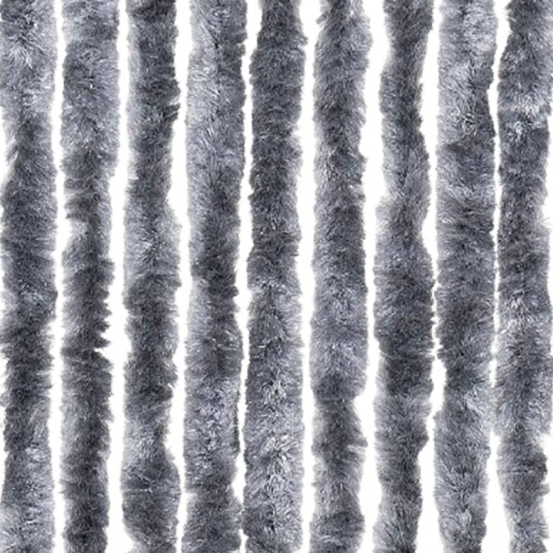 Zasłona przeciwko owadom, srebrna, 118x220 cm, szenil