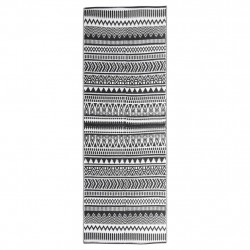 Dywan zewnętrzny, czarny, 80 x 250 cm, PP