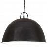 Industrialna lampa wisząca, 25 W, czarna, okrągła, 41 cm, E27