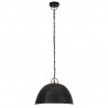 Industrialna lampa wisząca, 25 W, czarna, okrągła, 41 cm, E27