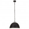 Industrialna lampa wisząca, 25 W, czarna, okrągła, 41 cm, E27