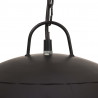 Industrialna lampa wisząca, 25 W, czarna, okrągła, 41 cm, E27