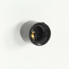 Industrialna lampa wisząca, 25 W, czarna, okrągła, 41 cm, E27