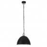 Industrialna lampa wisząca, 25 W, czarna, okrągła, 31 cm, E27