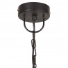 Industrialna lampa wisząca, 25 W, czarna, okrągła, 31 cm, E27