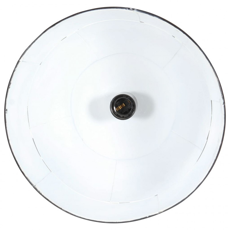 Industrialna lampa wisząca, 25 W, czarna, okrągła, 31 cm, E27
