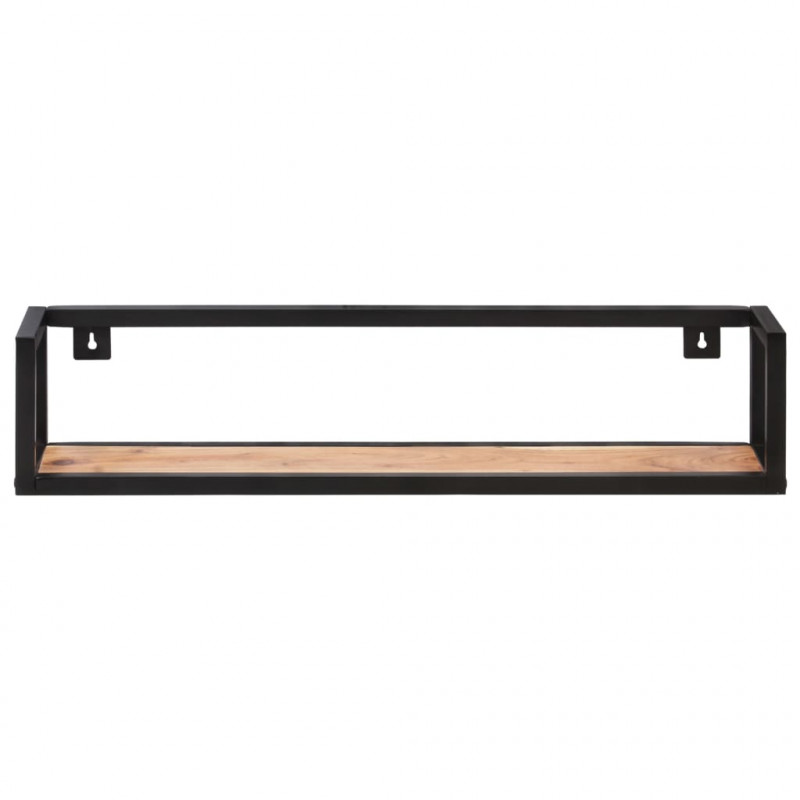 Półki ścienne, 2 szt., 80 cm, lite drewno akacjowe