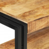 Stolik typu konsola, 90 x 30 x 75 cm, surowe drewno mango