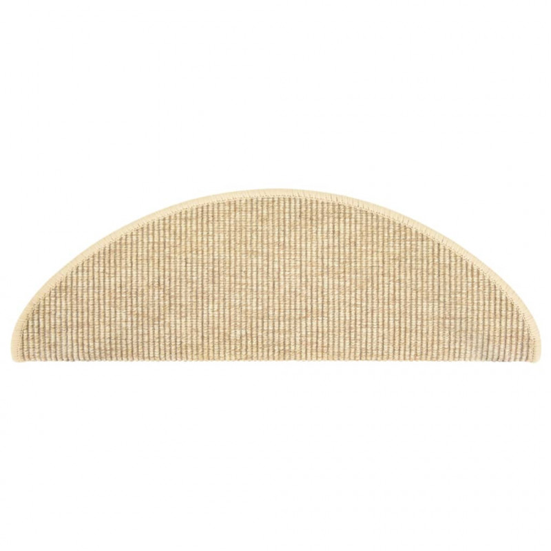 Samoprzylepne nakładki na schody, 15 szt., 65x21x4 cm, beżowe