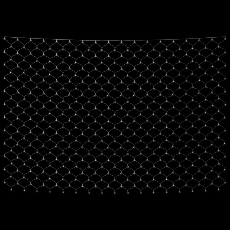 Siatka lampek, zimne białe światło, 3x2 m, 204 LED