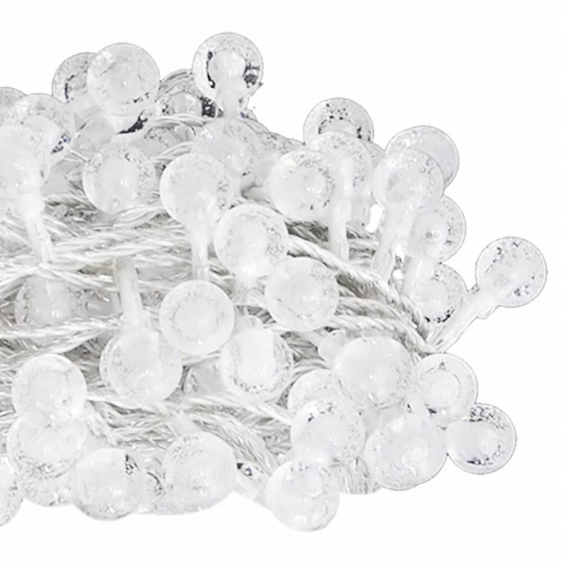 Lampki świąteczne, 40 m, 400 diod LED, zimna biel, 8 funkcji