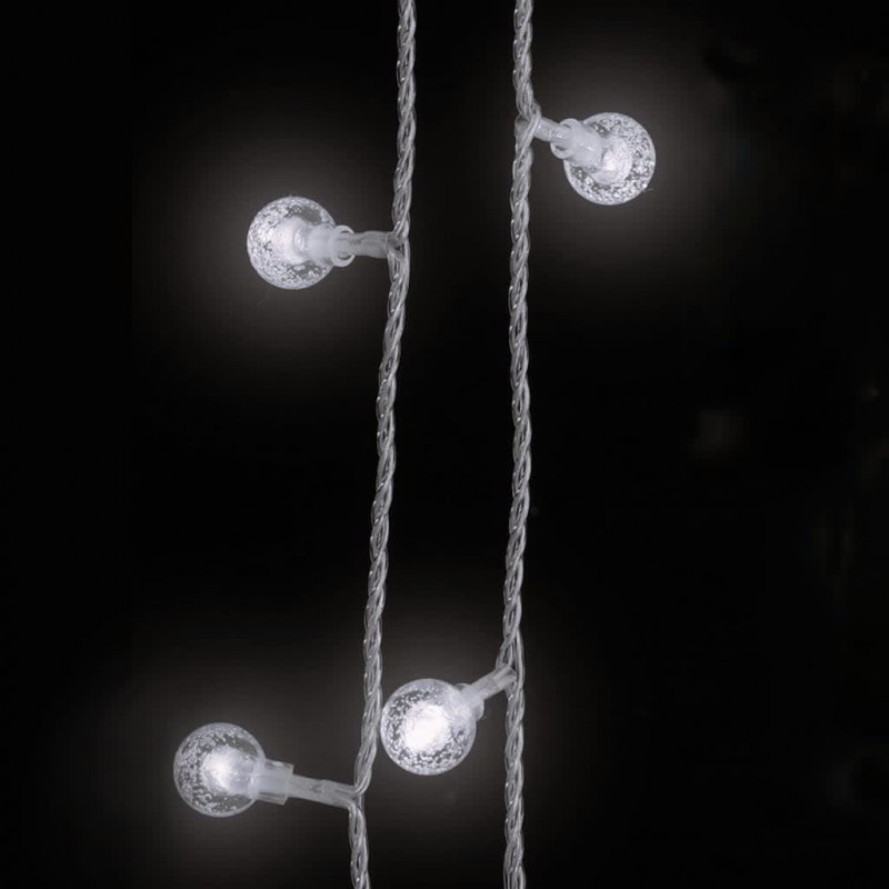 Lampki świąteczne, 40 m, 400 diod LED, zimna biel, 8 funkcji