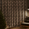 Bajkowa zasłona świetlna, 3x3m, 300 LED, ciepła biel, 8 funkcji
