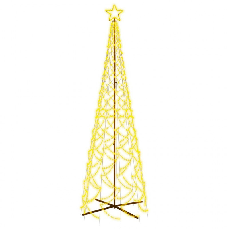 Choinka stożkowa, 500 ciepłych białych LED, 100x300 cm