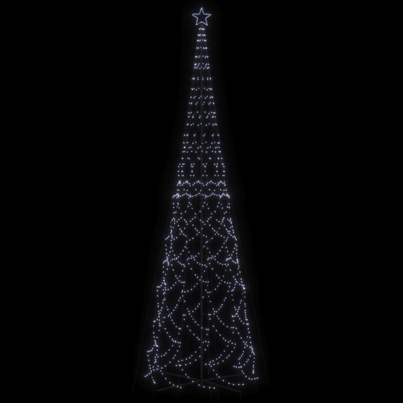 Choinka stożkowa, 3000 zimnych białych LED, 230x800 cm