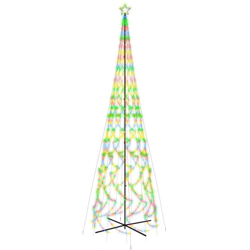 Choinka stożkowa, 3000 kolorowych diod LED, 230x800 cm