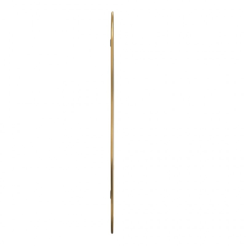 Lustro ścienne, złote, 100x45 cm