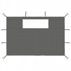 Ścianki do altany, z oknami, 2 szt., antracytowe