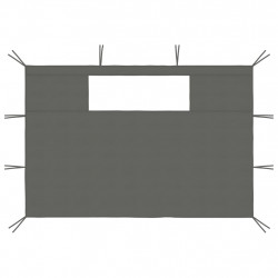 Ścianki do altany, z oknami, 2 szt., antracytowe