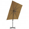 Parasol ogrodowy z przenośną podstawą, taupe