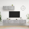 Szafki TV, 3 szt., szarość betonu, materiał drewnopochodny