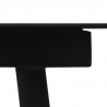9-cz. zestaw mebli ogrodowych, rattan PVC, czarny