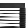 3-cz. zestaw mebli ogrodowych, rattan PVC, czarny
