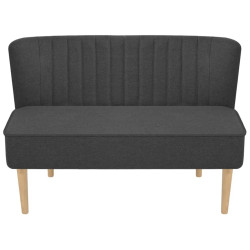 Sofa, 117x55,5x77 cm, ciemnoszara, tkanina