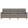 Sofa 3-osobowa, kolor taupe, 180 cm, tapicerowana tkaniną