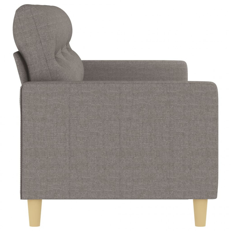 Sofa 3-osobowa, kolor taupe, 180 cm, tapicerowana tkaniną